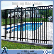 Powder coating wrought iron ornamental fence